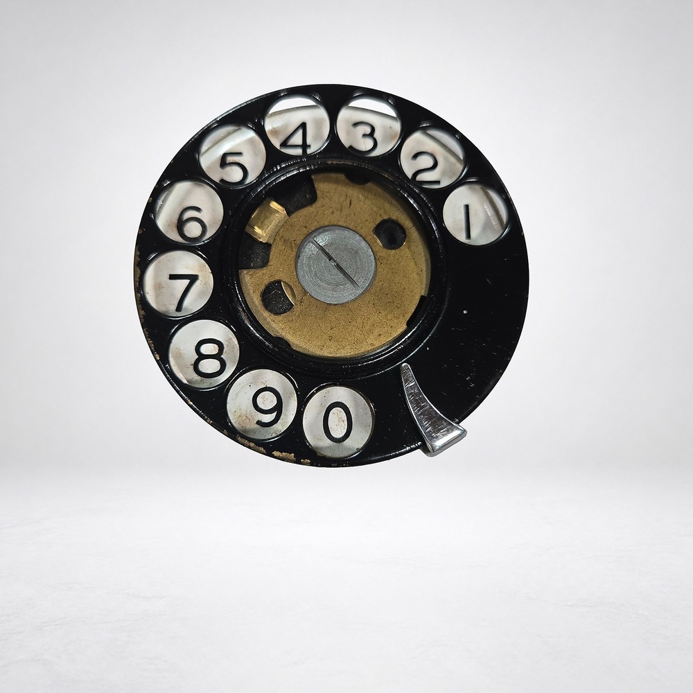 Vintage Rotary Phone Dial Mechanism Unisex OS Black Good Steampunk USA Made
